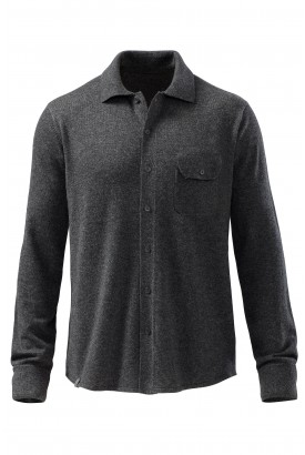 Merino Cashmere Sweater Shirt