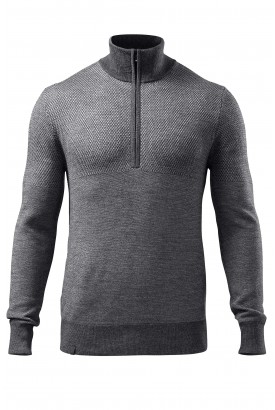 Merino Jacquard Half Zip