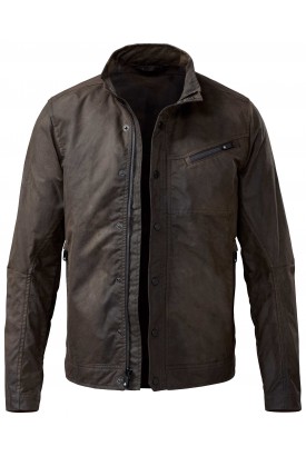  Waxed Cotton Moto Jacket front