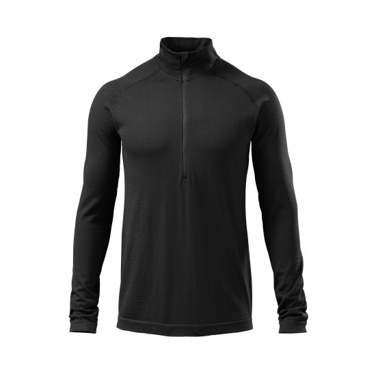 Merino Seamless Half Zip LS