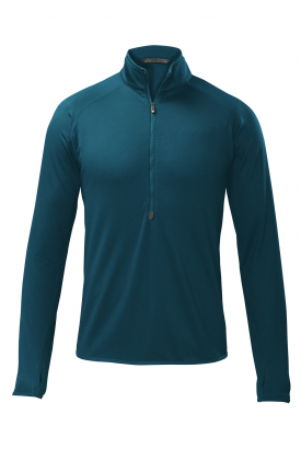 Plaited Merino Stretch Half Zip