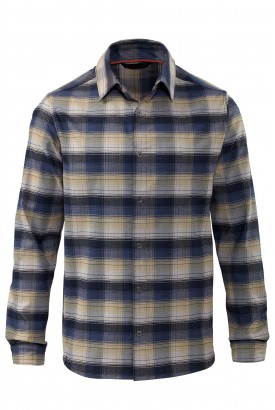 Merino Flannel Plaid Shirt LS